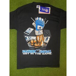 1995 Carolina Panthers - Get in the Game - NWT - Vintage NFL T-Shirt (Large)